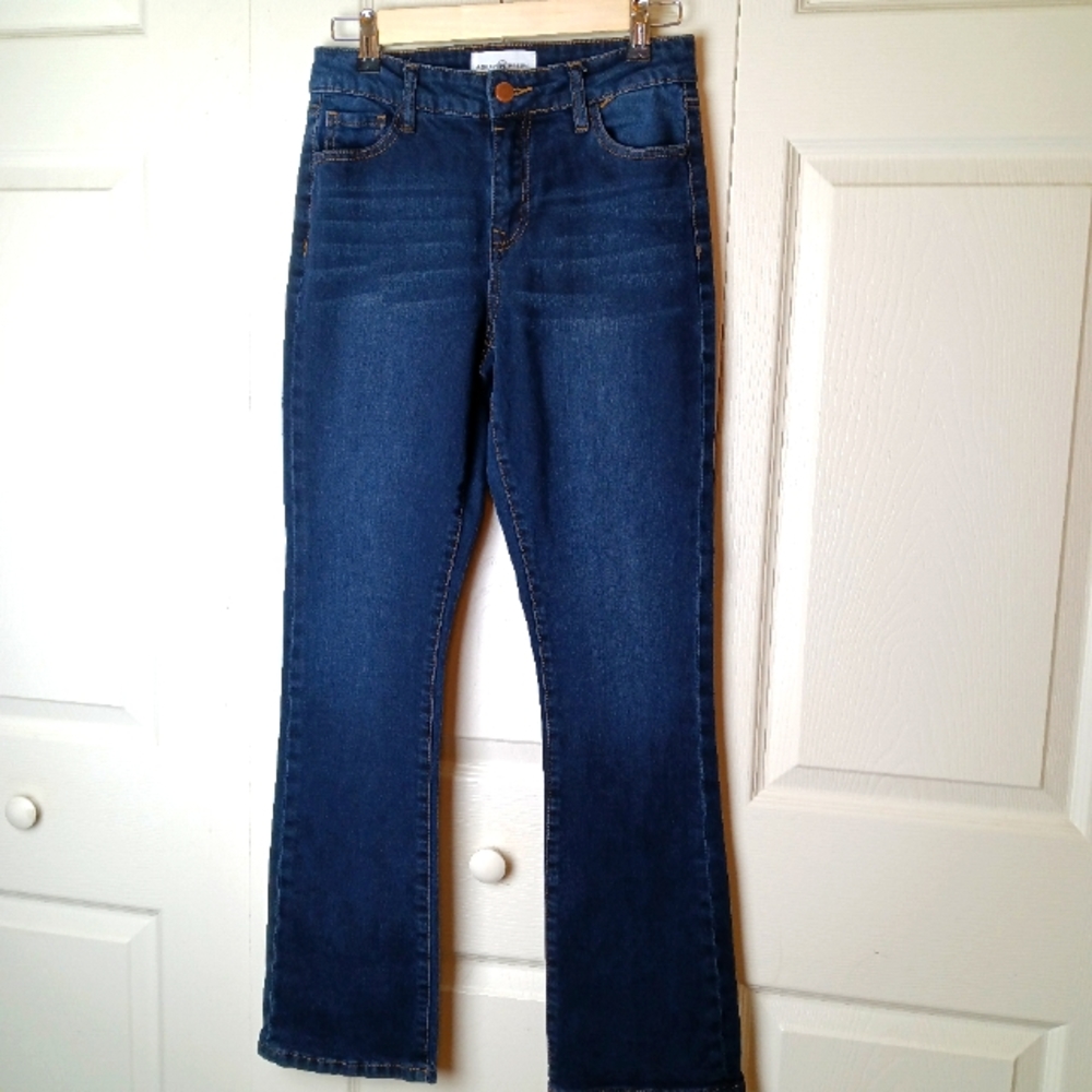 Ashley Mason Juniors Jeans Size 3 Dark Wash Straight Blue Stretch